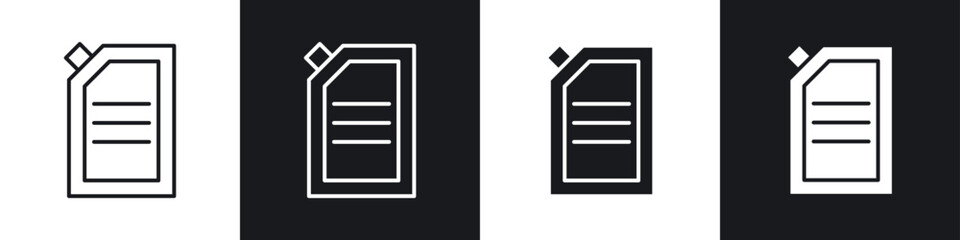 Doy pack pouch icon vector - Sign or Symbol collection