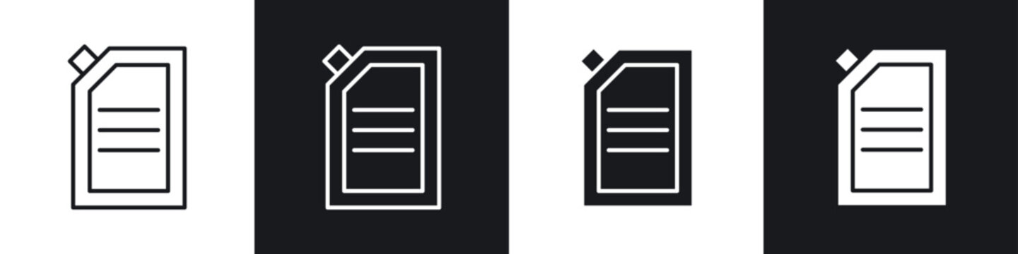 Doy pack pouch icon vector - Sign or Symbol collection