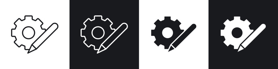 Customization icon vector - Sign or Symbol collection