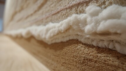 Close-Up of Soft Texture on Natural Fiber Surface with Warm Tones