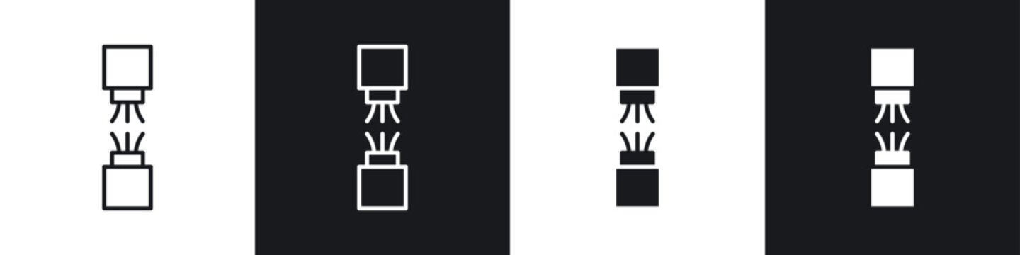 Broken Wire Icon icon vector - Sign or Symbol collection