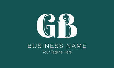 GB G gb initial logo | initial based abstract modern minimal creative logo, vector template image. luxury logotype logo, real estate homie logo. typography logo. initials logo