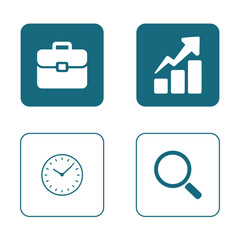 Fototapeta premium Business Management and Office icons