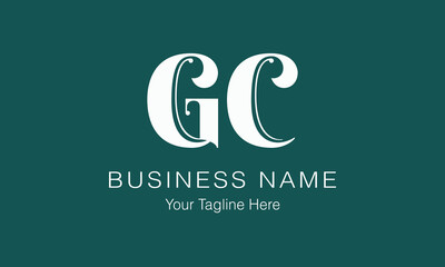 GC G gc initial logo | initial based abstract modern minimal creative logo, vector template image. luxury logotype logo, real estate homie logo. typography logo. initials logo