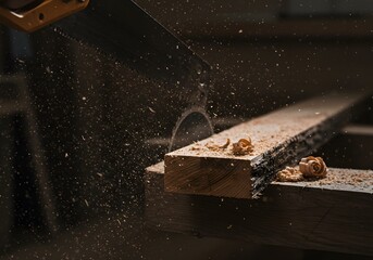 Circular Saw Cutting Wood Carpentry, Woodworking, Lumber, Construction, Sawdust, Workshop, Craft, Tools
