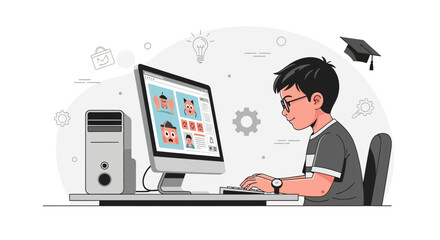 Online Learning And Remote Education Through The Computer For Educational Purposes