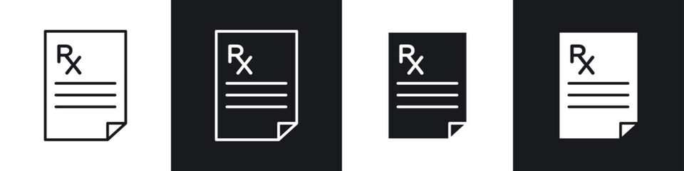 RX icon vector - Sign or Symbol collection © ramsey