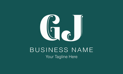GJ G gj initial logo | initial based abstract modern minimal creative logo, vector template image. luxury logotype logo, real estate homie logo. typography logo. initials logo