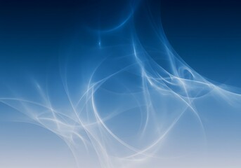 Abstract Blue Swirls Background, Digital Art, Fluid Lines, Flowing, Modern Design, Gradient, Wallpaper, Web Design Elements