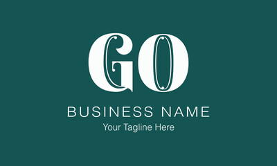 GO G go initial logo | initial based abstract modern minimal creative logo, vector template image. luxury logotype logo, real estate homie logo. typography logo. initials logo