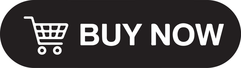 'Buy Now' the black button. black shop now, buy now button with icon isolated on white background. Buy now – black rectangular 3D button – vector illustration.