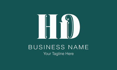 HD H hd initial logo | initial based abstract modern minimal creative logo, vector template image. luxury logotype logo, real estate homie logo. typography logo. initials logo