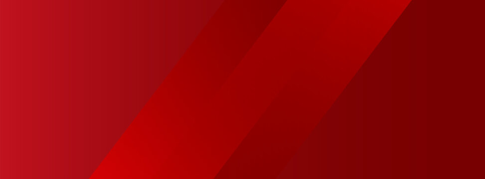 Abstract red modern decorative stylish wave banner background vector