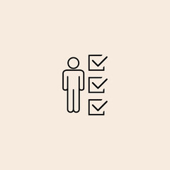 Fototapeta premium Head hunting icon flat vector design.