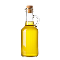 Elegant Glass Bottle with Golden Liquid – Symbol of Purity, Nature, and Gourmet Sophistication