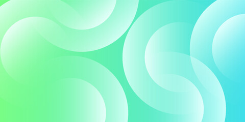 minimalist banner background,green and blue gradations,soft color,memphis,circle pattern,vector,eps 10