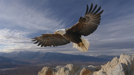 Fototapeta premium eagle in flight