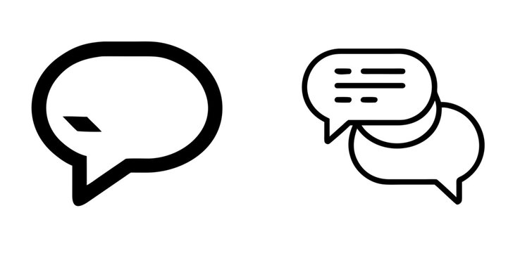 Chat Bubble Icon Messaging and Communication