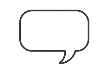 Naklejka premium Empty black speech bubble with transparent background is waiting to be filled