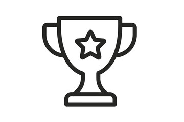 Trophy with star symbol showcasing recognition and achievement during an award ceremony