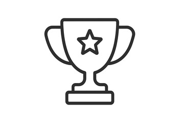 Award trophy with a star symbol representing achievement and success in a competition or event setting