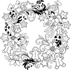 christmas, seamless, flower, floral, vector, wallpaper, butterfly, design, decoration, nature, illustration, leaf, art, spring, vintage, bird, summer, texture, textile, ornament, plant, element, fabri