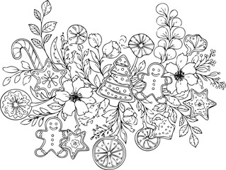 christmas, pattern, flower, vector, floral, design, seamless, vintage, illustration, ornament, decoration, art, wallpaper, nature, decor, texture, element, flowers, mandala, leaf, retro, ornate, lace,