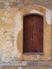 Old Door in Old Wall