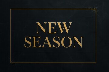 Fototapeta premium Luxurious announcement design featuring the words 