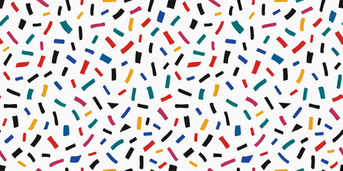 Colorful Confetti Scattered Pattern Background