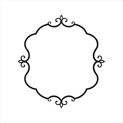 Classic Ornate Frame in Antique Engraving Style