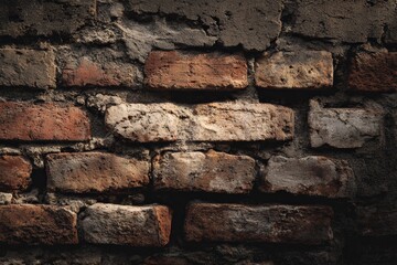 Naklejka premium Aged brick wall texture background