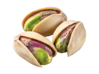 Pistachio nuts unpeeled cut out