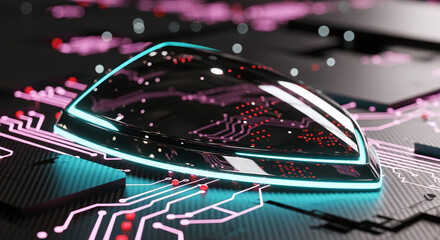 Cyber ​​security and data protection, internet network security, protect business and financial transaction data from cyber attack, user private data security encryption	