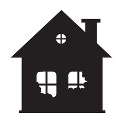  Home design ideas in silhouette image white backgrpound.