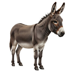 donkey isolated on white background
