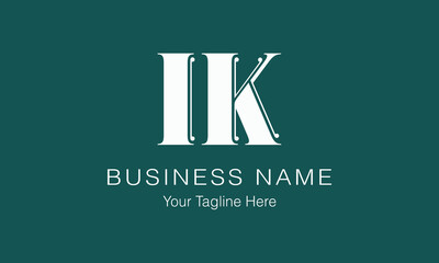IK I ik initial logo | initial based abstract modern minimal creative logo, vector template image. luxury logotype logo, real estate homie logo. typography logo. initials logo