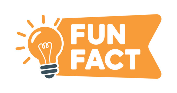 Fun Fact Lightbulb Vector Graphic with Orange Banner for Educational and Informative Content Creation