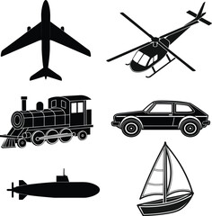 Transportation Icons Set