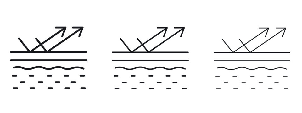 Wrinkles face reflection icon vector Logo Design Template. Editable Stroke graphics.