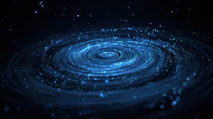 swirling blue light energy vortex