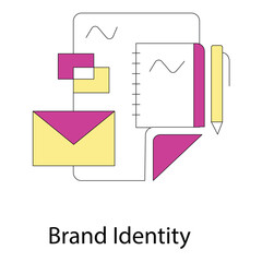 Visual Brand Identity Logo Concept Vector Icon