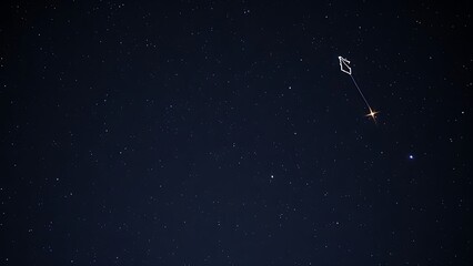 The Ursa Minor constellation glowing brightly, linked to Polaris by a celestial thread of light.