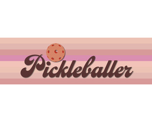 Pink Pickleball Graphic Design Collection – Sporty and Playful Illustrations