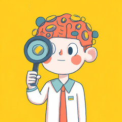 Advanced thinking concept AI empathy driven employee personality profiling emblem for corporate strategy and innovative digital technology stock illustration photo
