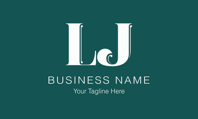 LJ L lj initial logo | initial based abstract modern minimal creative logo, vector template image. luxury logotype logo, real estate homie logo. typography logo. initials logo