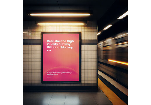 Subway Billboard Mockup 111