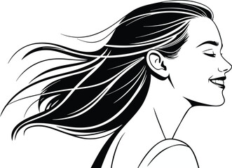 Beautiful Young Woman Portrait in Realistic Style. Elegant Beautiful Young Woman Illustration in High Detail. Fashion Inspired Beautiful Young Woman Artwork. Stunning Beautiful Young Woman Digital Art