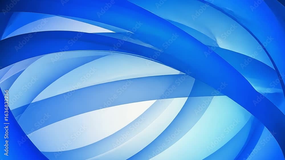 Poster abstract blue waves background with smooth curved lines and light gradients for modern design projec