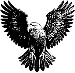 eagle with wings